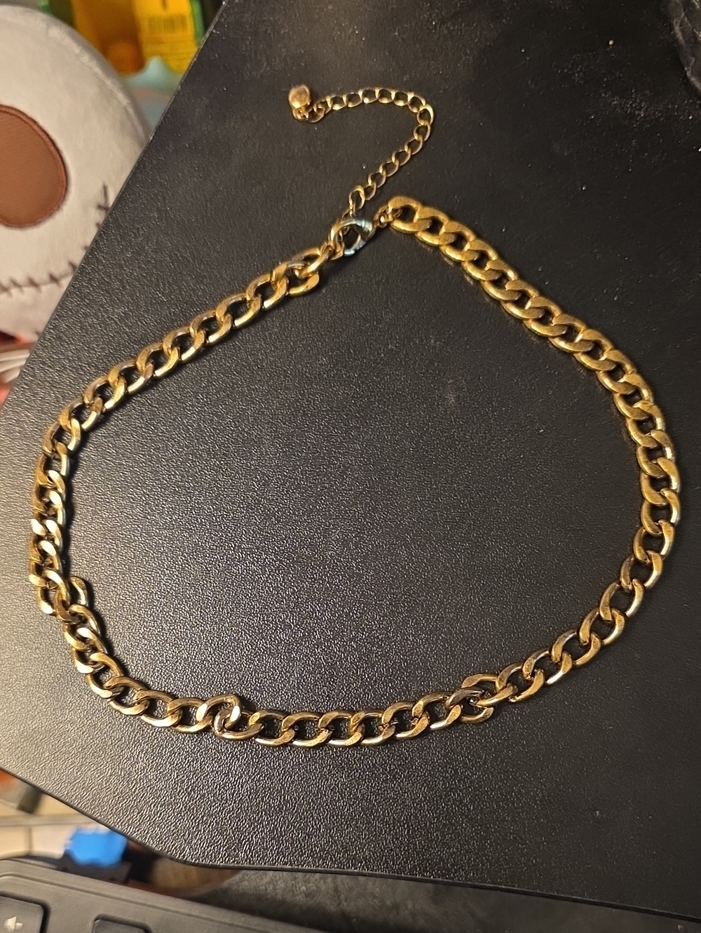 Gold Cuban 5mm 18in W Extender To 24in Chain Link Necklace